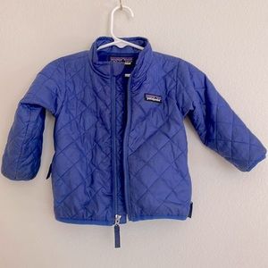 Baby Patagonia light layer Nano-Puff jacket normal wear blue/purple